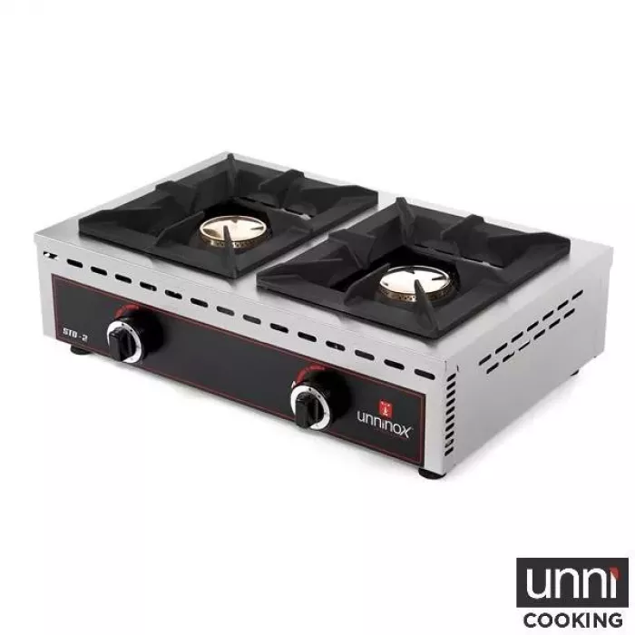 Tischkochfeld STO-2 Gas 2x7kW Kupferbrenner Gastronomie