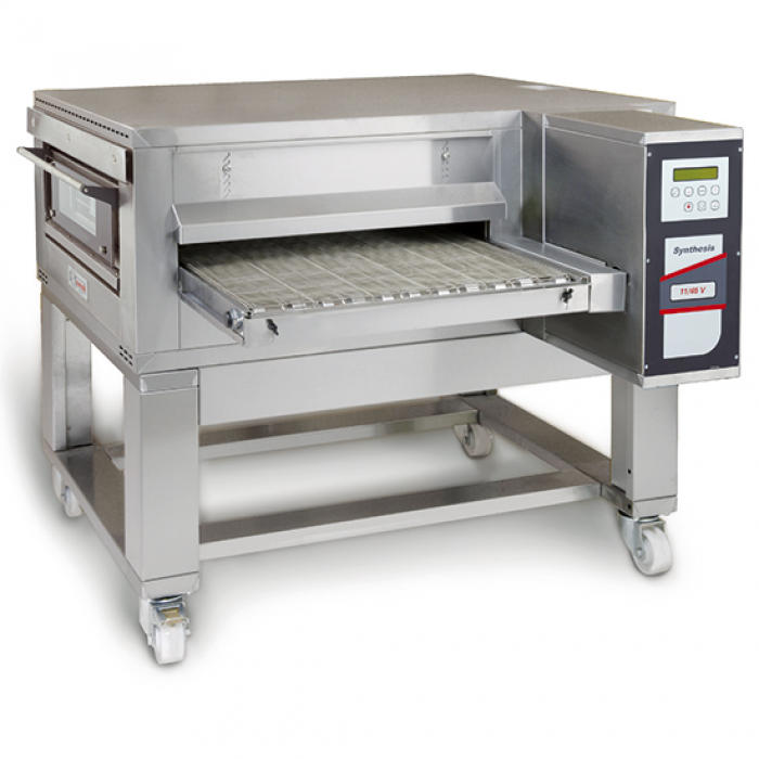 Elektro Umlufttunnelofen mit Unterbau auf Rädern - Digital - Max 135 Pizzen - Gastrohot