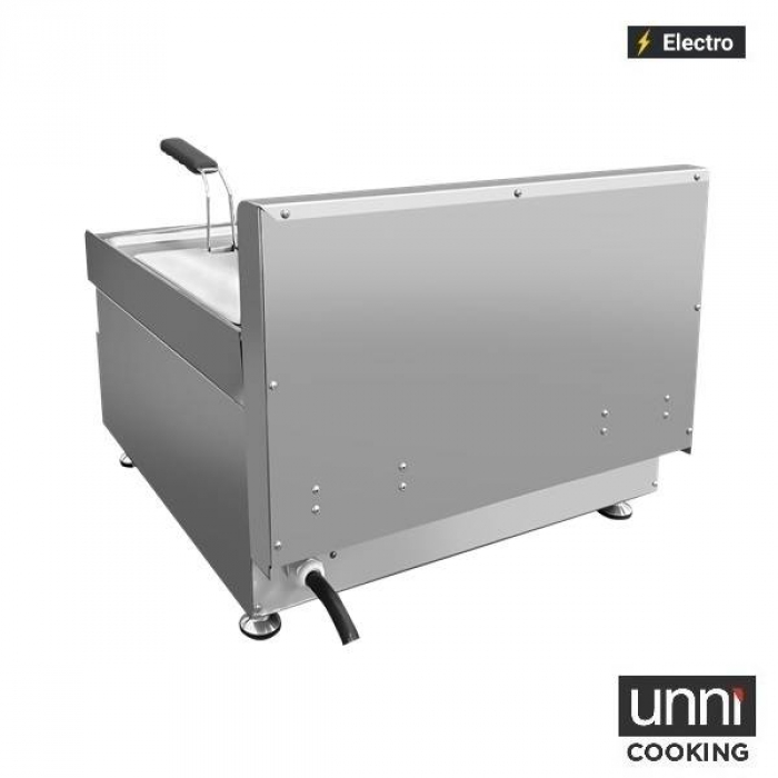 Elektrofritteusen UnniCooking 2x10L – Doppel-Fritteuse, Kaltzone, Ablasshahn