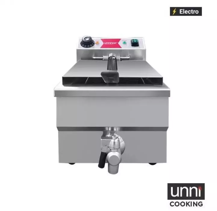 Elektrofritteuse 8L mit Ablasshahn und Temperaturregelung