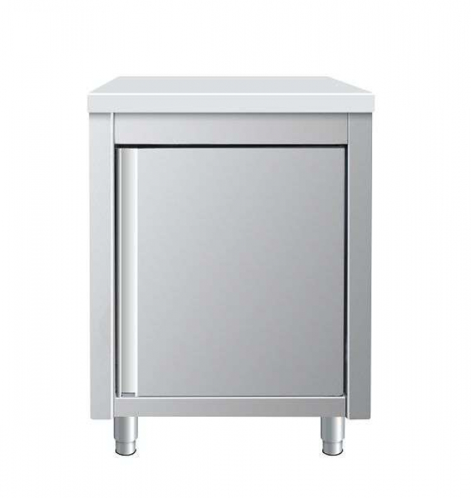 Arbeitsschrank aus Edelstahl, 60 x 60