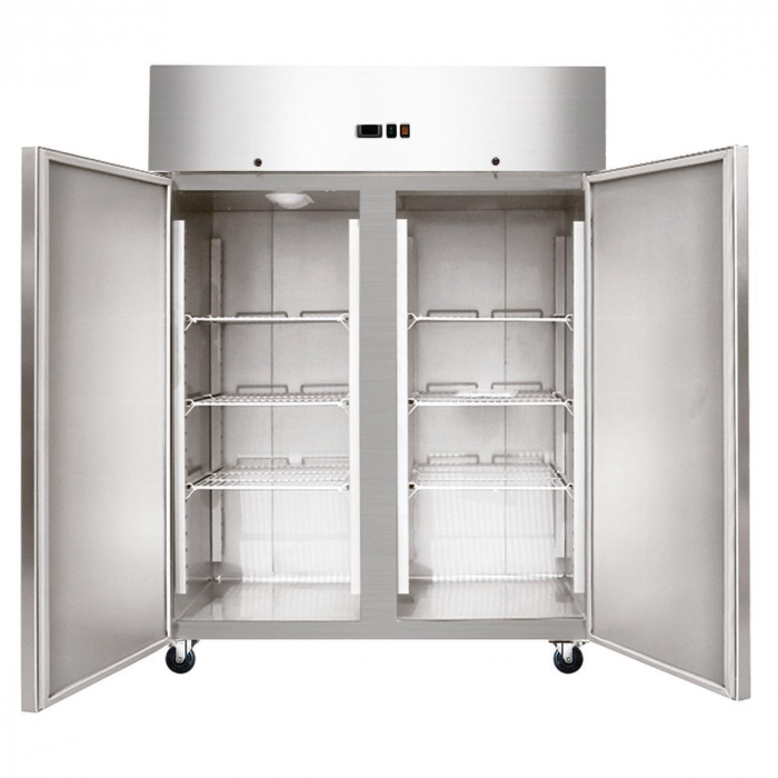 Edelstahltiefkühlschrank, Inhalt 1333 Liter, GN2/1