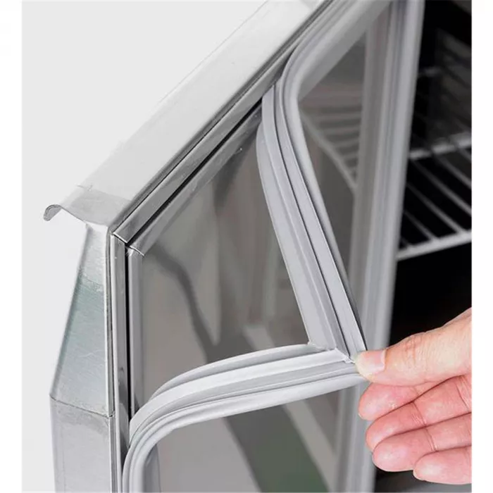 Pizzakühltisch Granit mit 2 Türen & 7 Schubladen – GN1/3-Aufsatz, 202,5×80×86 cm