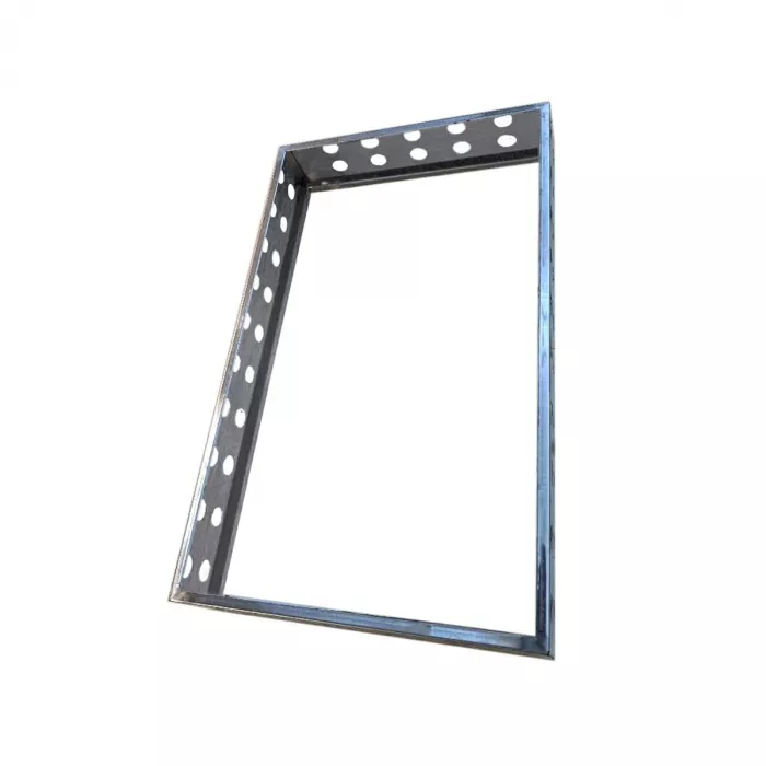 Erhöhung für 2er Schubladenblock – Edelstahlrahmen für Kühltisch