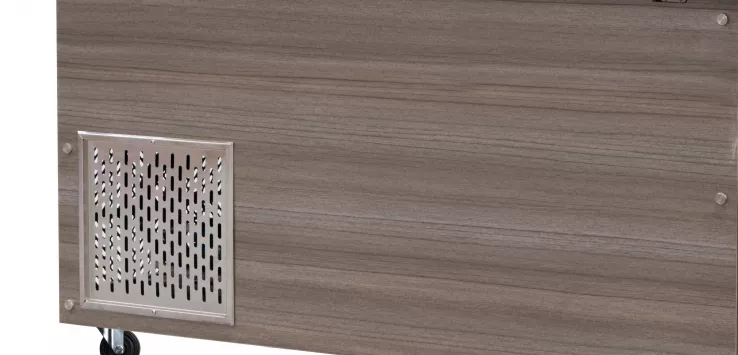 Kalte Theke, 4x GN1/1, Granit Star Galaxy schwarz, 153x82x85.5