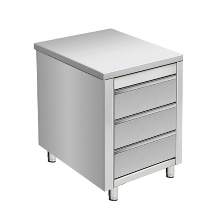 Arbeitsschrank mit Schubladen | 500 x 700 x 850