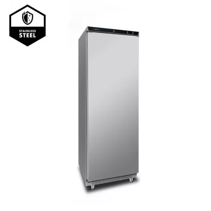 Kühlschrank 1 Tür 400L Edelstahl +2°C bis +10°C automatisch