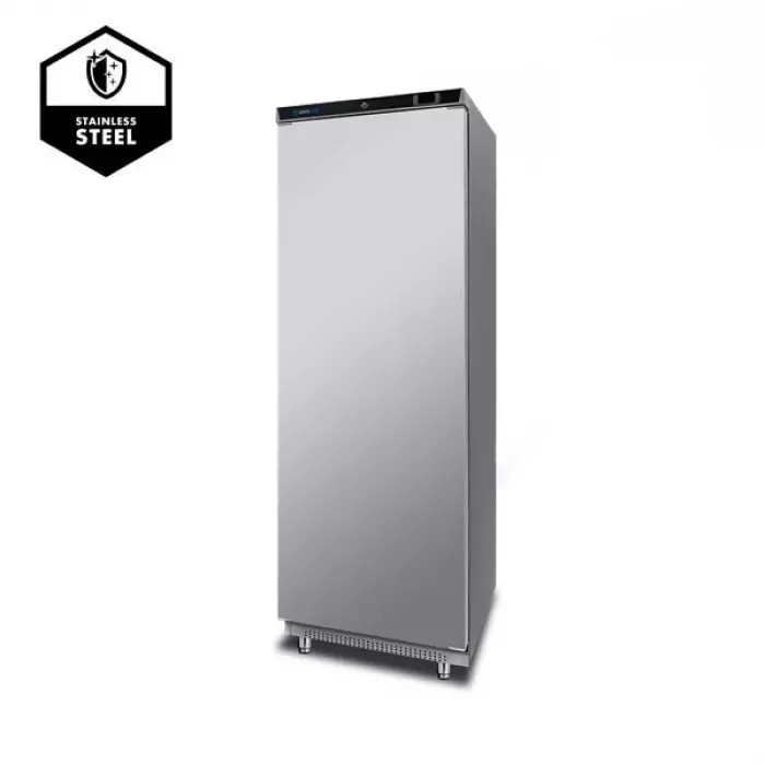 Kühlschrank 1 Tür 400L Edelstahl +2°C bis +10°C automatisch