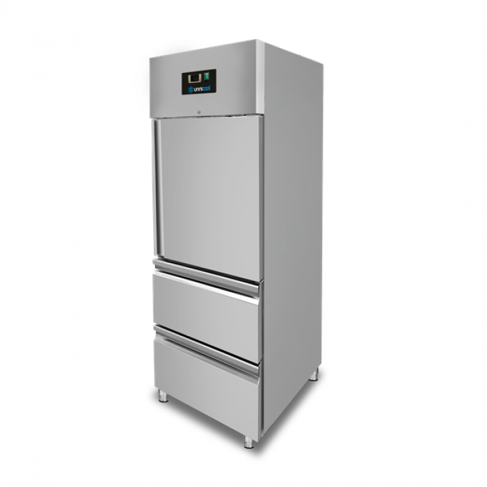 Kühlschrank 1 Tür GN 2/1 650 Liter Automatik 2 Schubladen