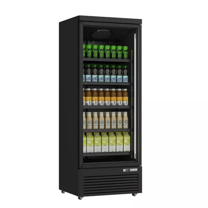 Getränkekühlschrank 614L Schwarz 0°C bis +10°C Lüfterkühlung
