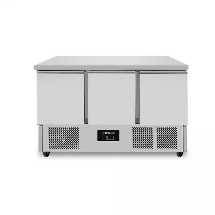 Kühltisch Unnicool 3 Türen Edelstahl 400L +2°C/+8°C GN 1/1