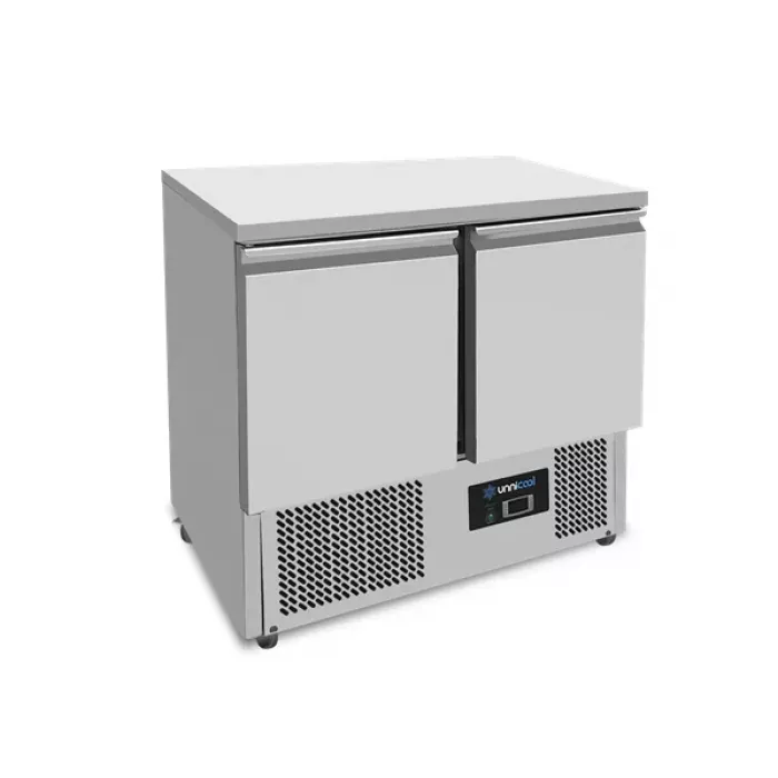 Kühltisch Unnicool 2 Türen 240L Edelstahl GN 1/1 +2°C bis +8°C