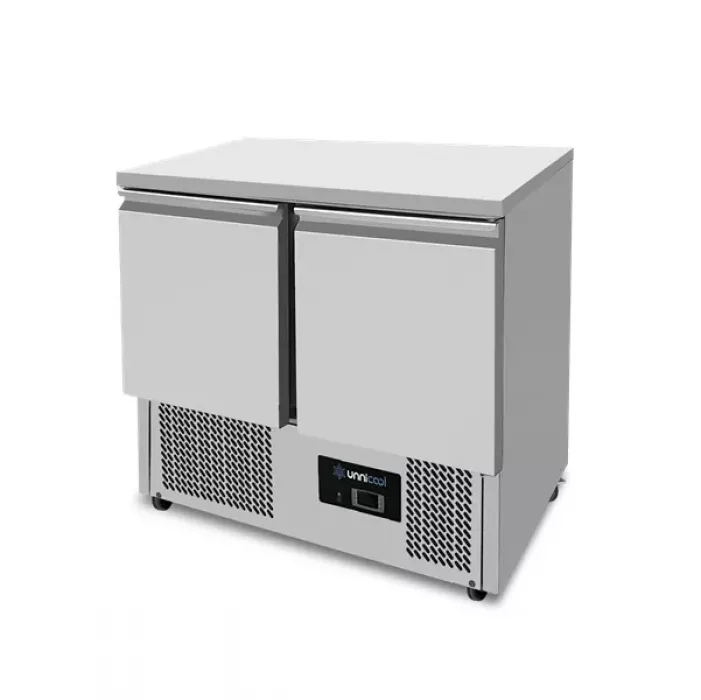 Kühltisch Unnicool 2 Türen 240L Edelstahl GN 1/1 +2°C bis +8°C