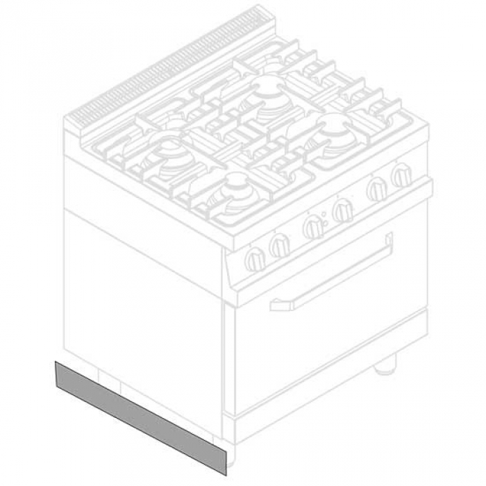 Durchschub-Seitensockel 1400 mm