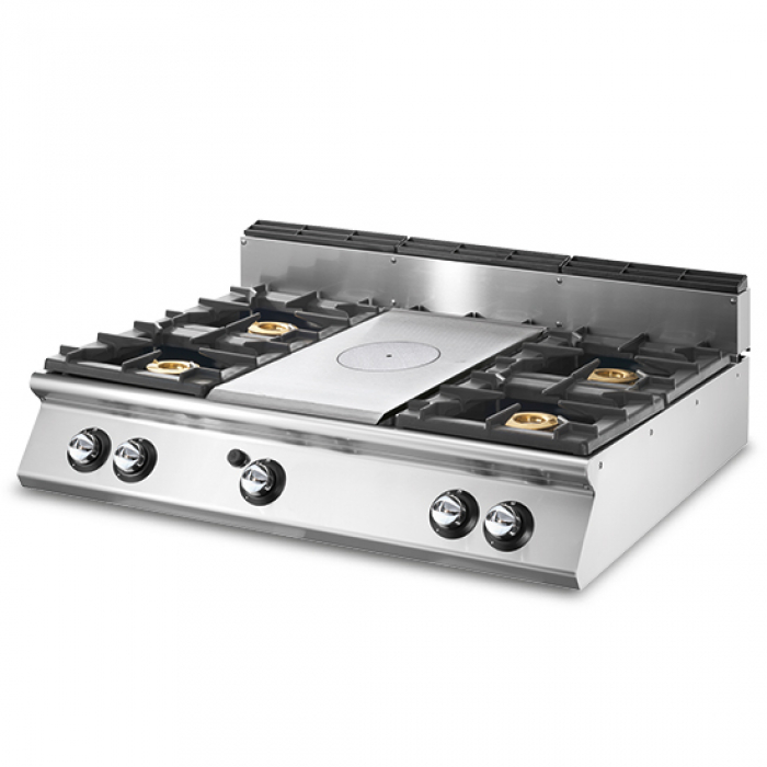 Gas Glühplattenherd Tischmodell 4 Brenner - Gastrohot