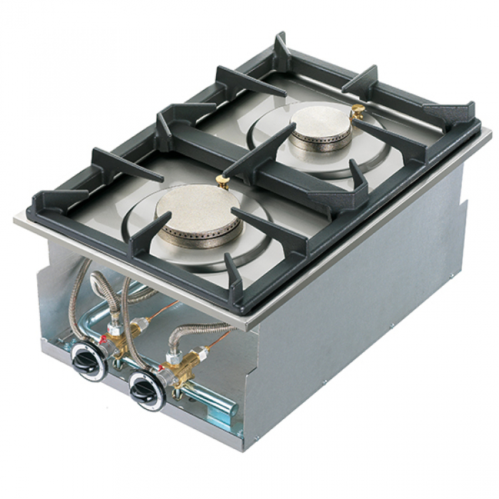 Einbau-Gaskochfeld | 2 Brenner