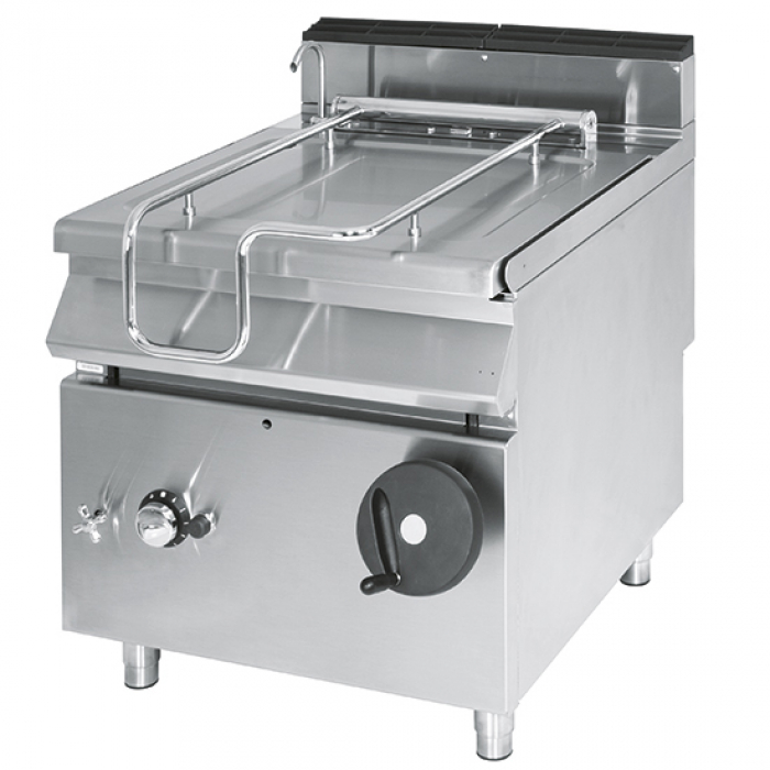 Gas Kippbratpfanne 80 Liter Edelstahl Becken - Gastrohot