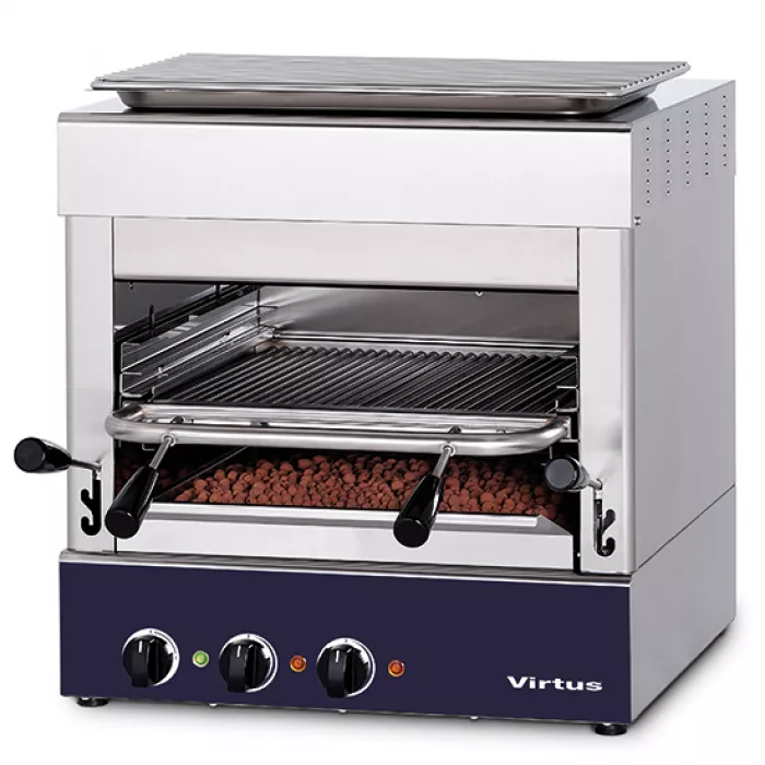 Elektrogrill bis 800°C mit Grillrost 400x470 mm