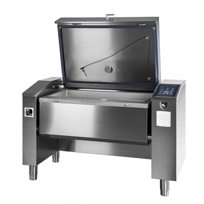 Elektro Multifunktionsgerät 100 Liter 2x GN 1/1 mit automatischer Kippfunktion - Profi Küchengerät für Gastronomie und Großküchen