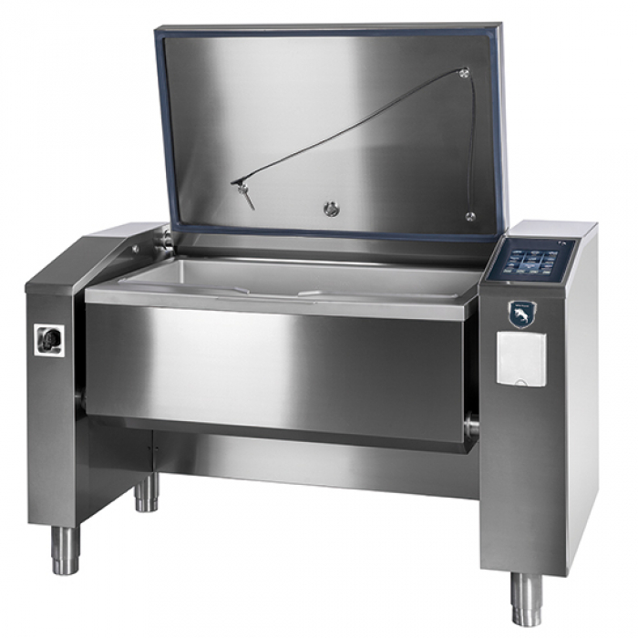 Elektro Multifunktionsgerät 110 Liter 3x GN 1/1 mit automatischer Kippfunktion - Flache Version