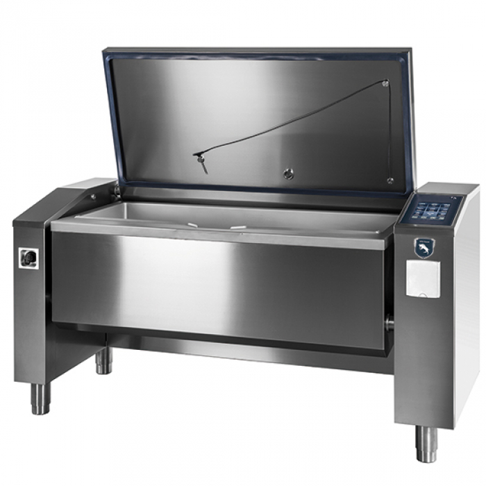 Elektro Multifunktionsgerät 150 Liter 4x GN 1/1 mit automatischer Kippfunktion - Flache Version