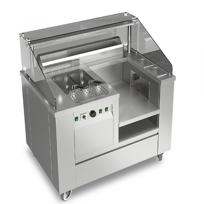 Mobile Pasta Station 24 Liter und Abluftsystem