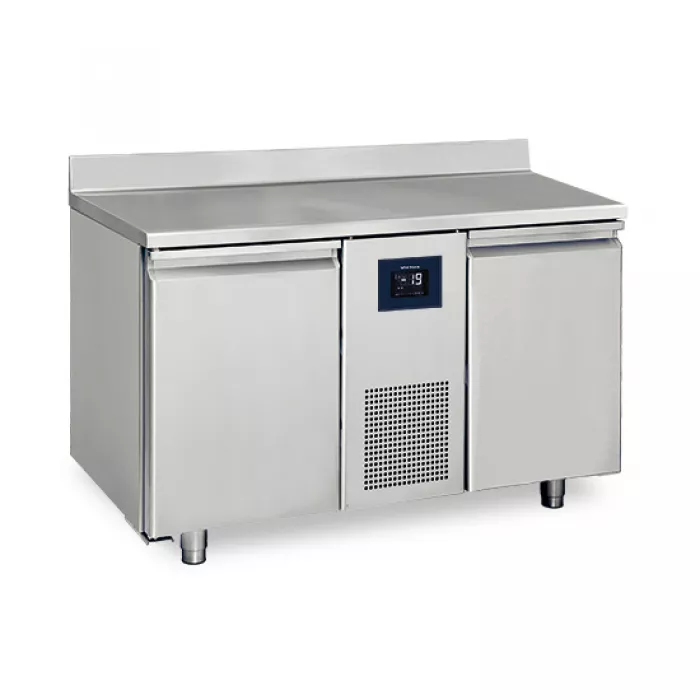 Tiefkühltisch mit 2 Türen GN 1/1 und Aufkantung, -10°/-20°C - WiFi