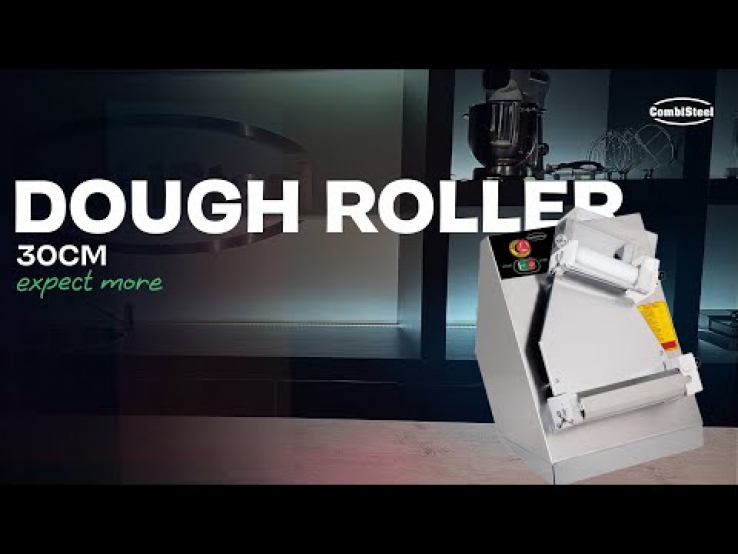 Teigausroller 30 cm – Edelstahl, 3 mm einstellbar, 0,18 kW