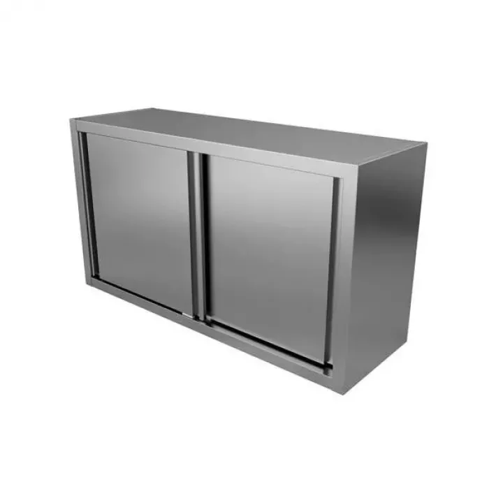 Wandhängeschrank Edelstahl 2000x400x1000 mm mit Schiebetüren