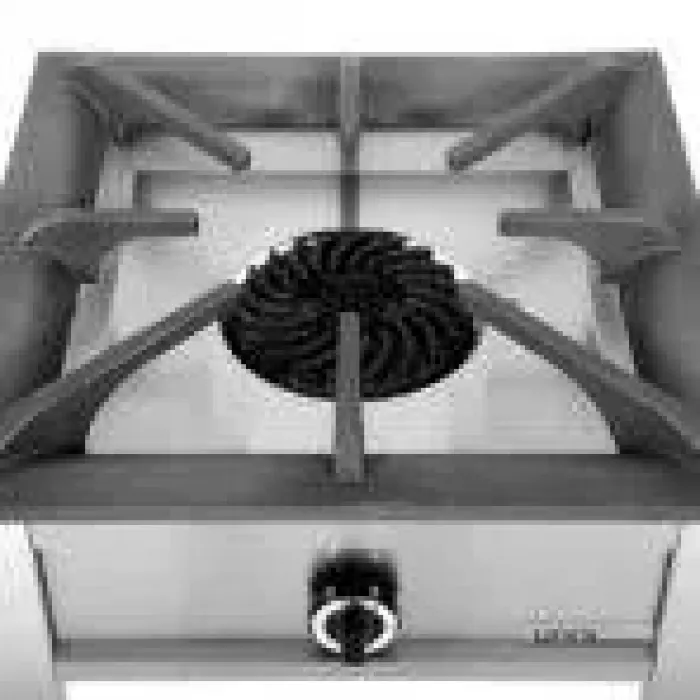 Gasherd UnniCooking 12 kW Edelstahl Gusseisenbrenner kompakt