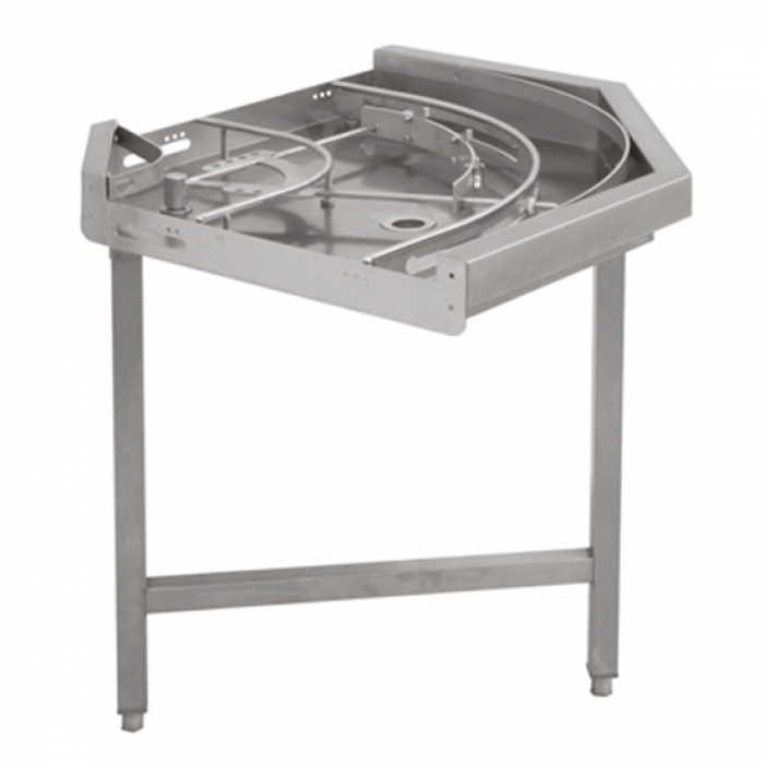 Rolltisch | gebogen | mechanisiert | 90°