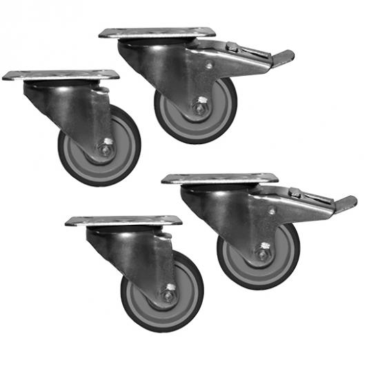 Räderkit mit Bremse (2+3)