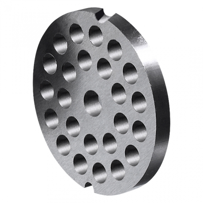 Lochscheibe für Fleischwölfe Typ 8 ø 60 mm mit 2 Kerben | Loch ø 6 mm