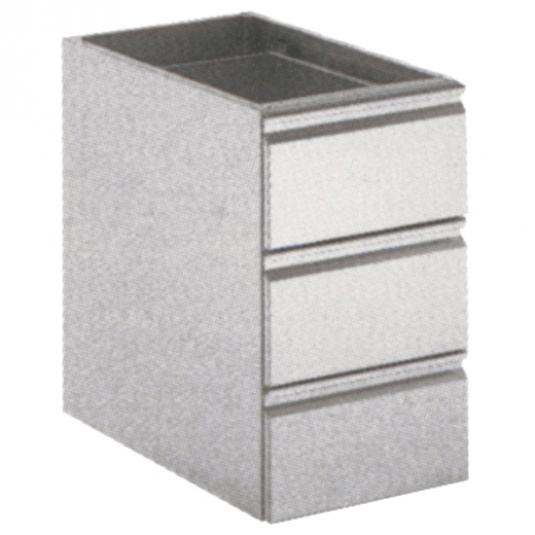 Schubladeneinheit mit 3 Laden | 400x540 mm