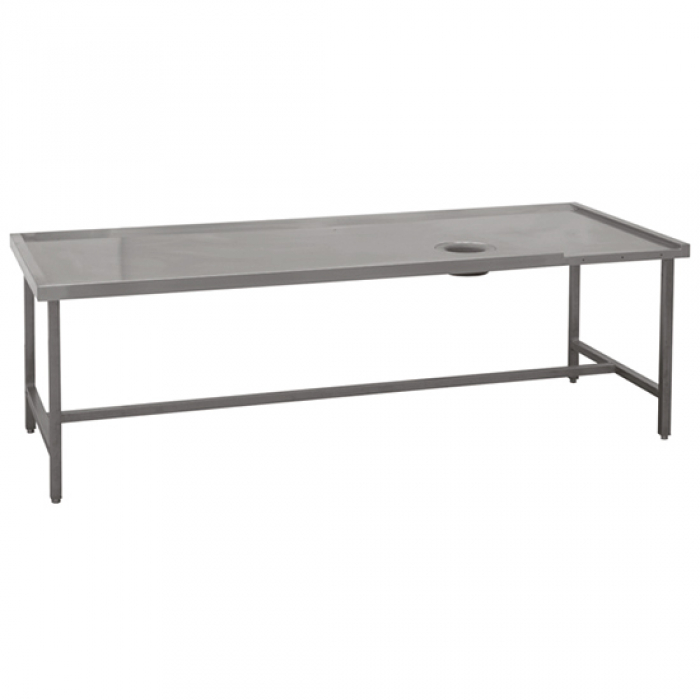 linker Sortiertisch mit Loch | B=1800 mm