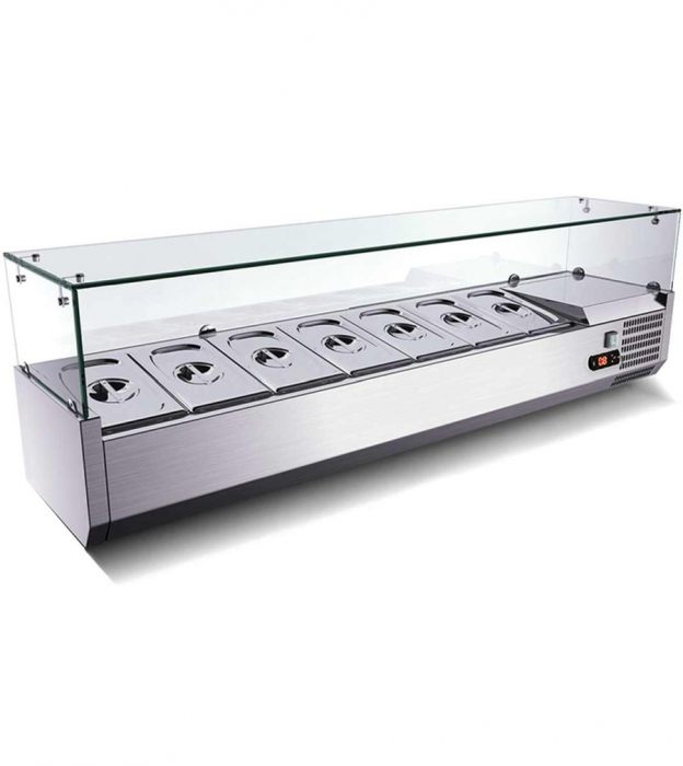 Aufsatzvitrine 9x 1/3 GN 2,8°C
