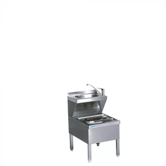 Ausguss-Handwasch-Kombination, Standausführung - 500X600X850 mm