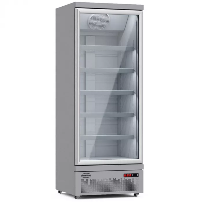 Combisteel Glastürkühlschrank weiß mit 1 Glastür | 600 Liter