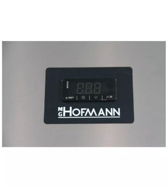 MG Hofmann Gewerbekühlschrank mit 2 Türen | Monoblock Kühlanlage | -2°/+8°C | Edelstahl | Umluftkühlung | 1410 Liter