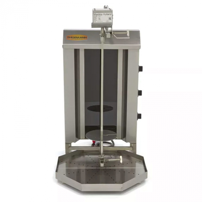 Elektro Dönergrill mit 3 Brenner Motor an der Spitze 30 kg - Professioneller Dönergrill für Gastronomie und Imbiss mit leistungsstarkem Motor