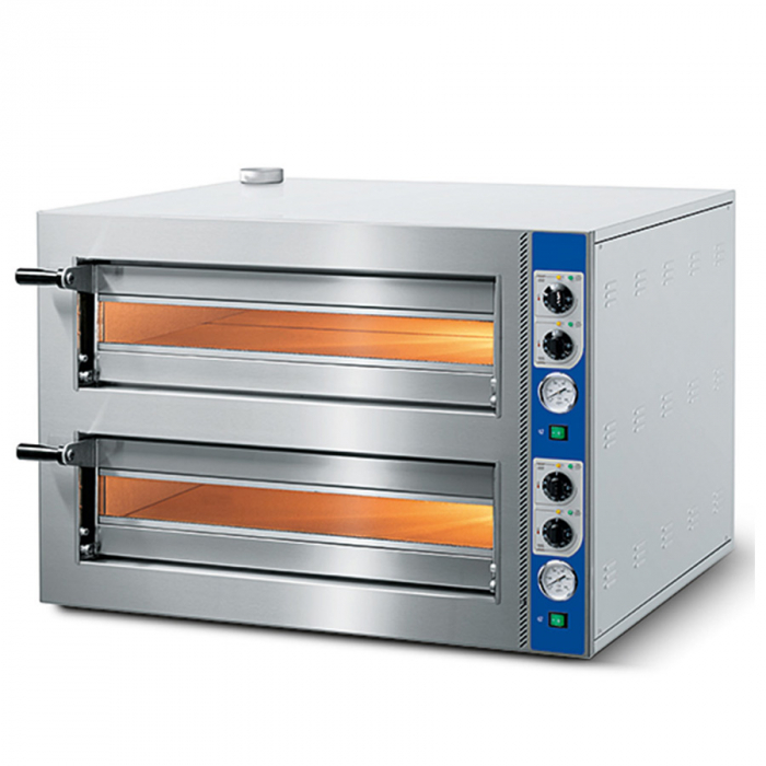 Elektro-Pizzaofen für 4+4 Pizzen ø 350 mm