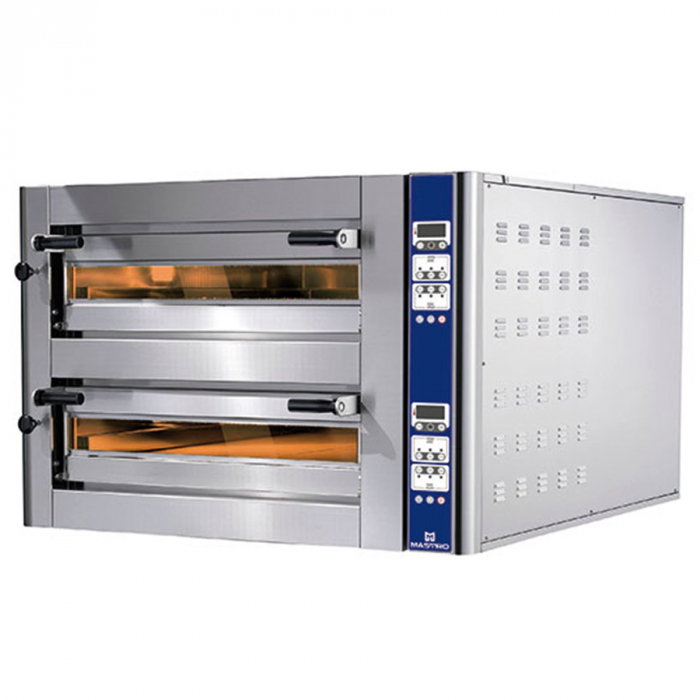 Elektro-Pizzaofen für 6+6 Pizzen ø 350 mm