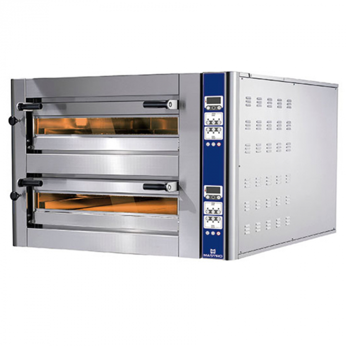 Elektro-Pizzaofen für 6+6 Pizzen ø 350 mm