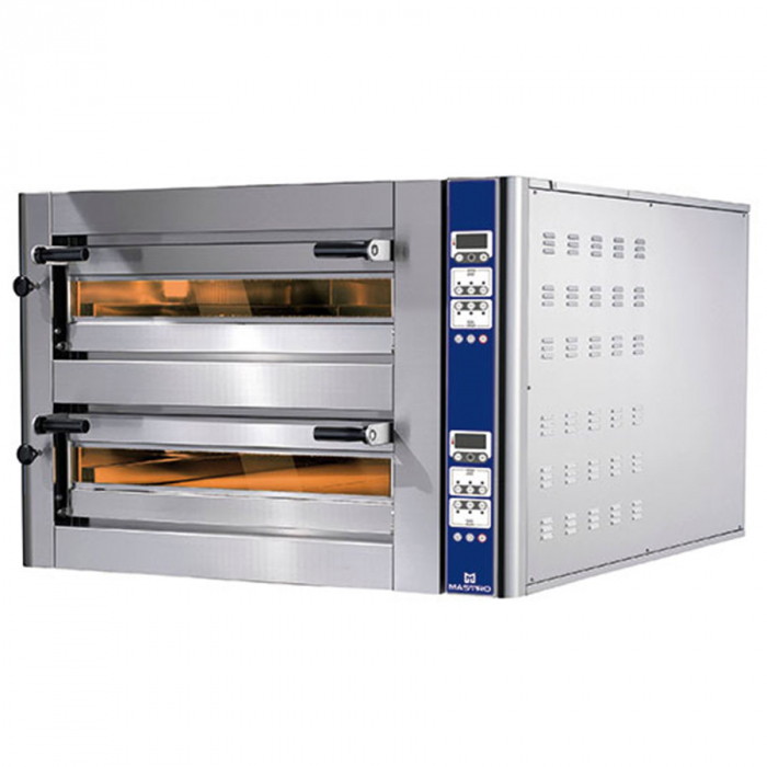 Elektro-Pizzaofen für 9+9 Pizzen ø 350 mm