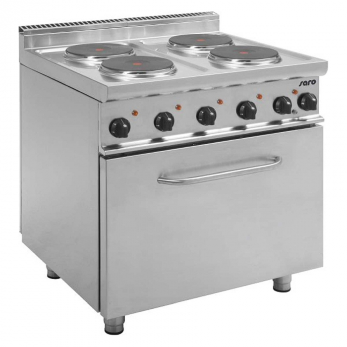 Elektroherd mit Elektrobackofen 4 Elektrokochplatten