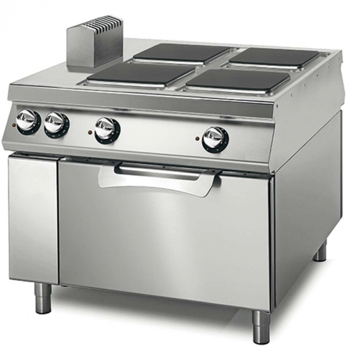 Elektrokochfeld mit 4 quadratischen Platten