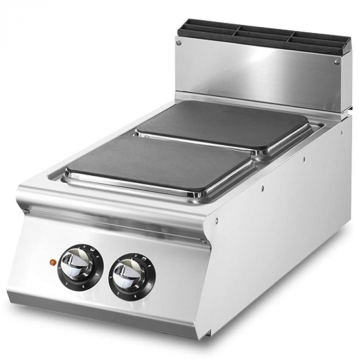 Elektrokochfeld mit 2 quadratischen Platten