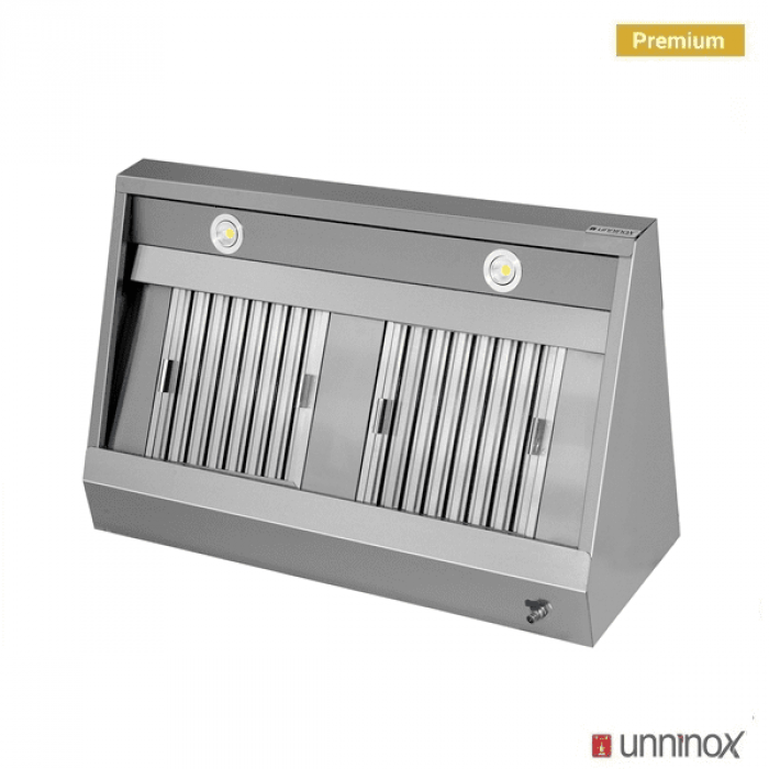 Dunstabzugshaube B1500xD700xH400 wandmontiert