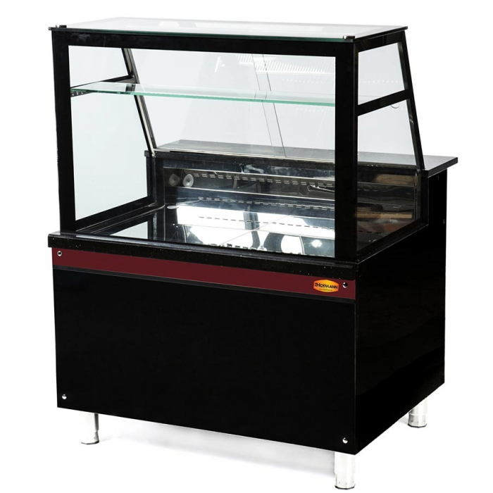 Fleischvitrine | B1250xT850xH1300 | Bordeaux-​​Schwarz