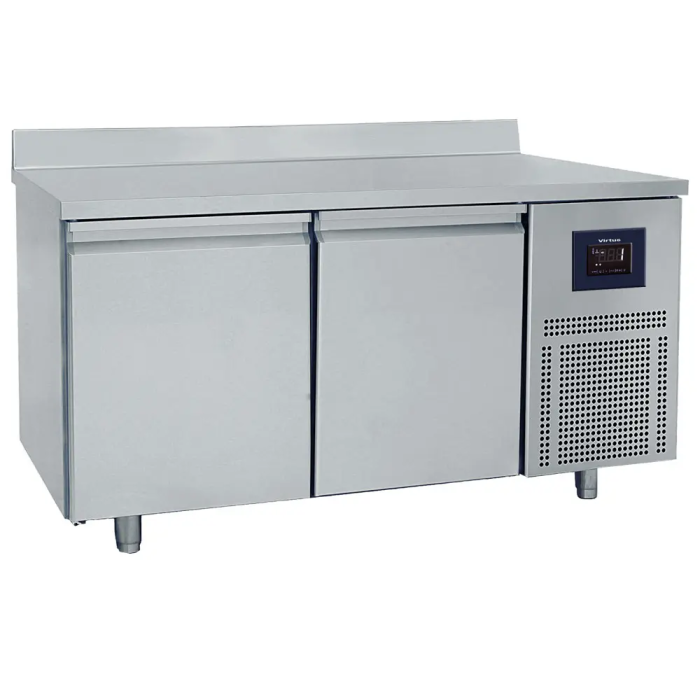 Bäckereikühltisch 2-türig 600x400 mm Edelstahlarbeitsplatte mit Aufkantung 2-8°C WiFi - Gastrohot